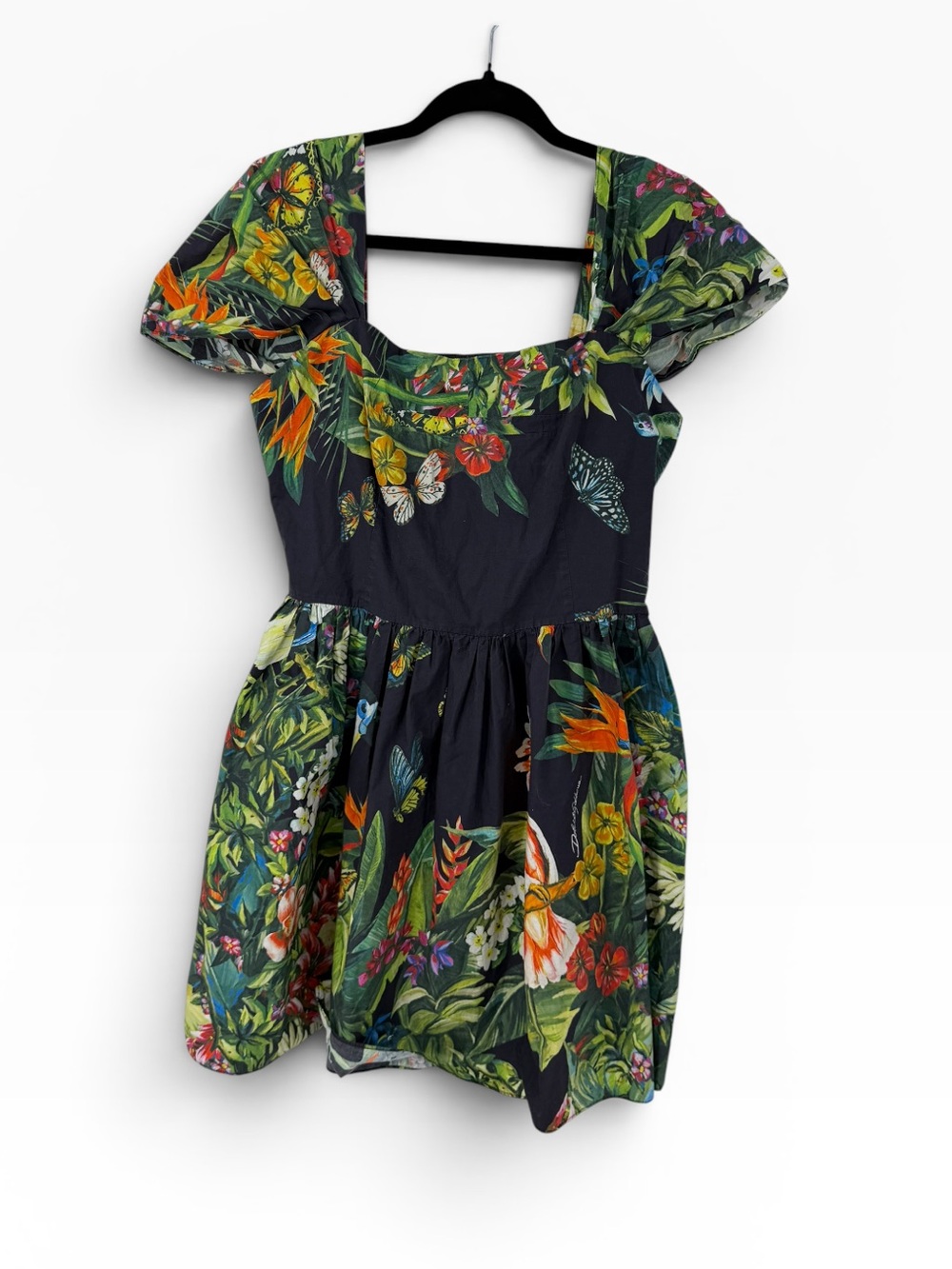 Dolce & Gabbana tropical print mini dress